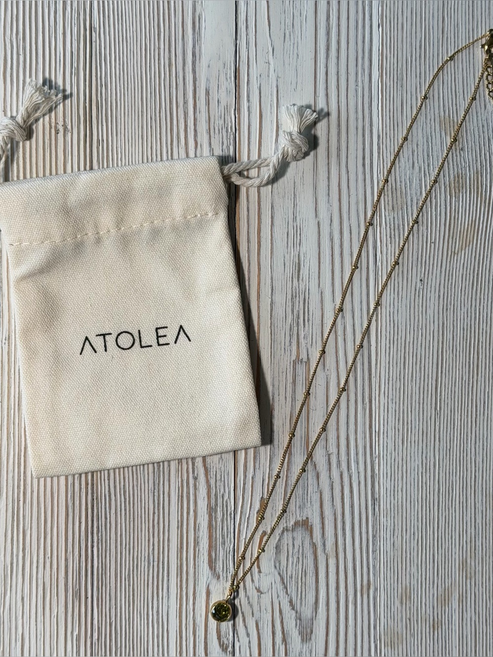 Atolea August Birthstone Necklace